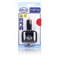 Autozásuvka ALCA univerzální 12V  1+2 USB 510100